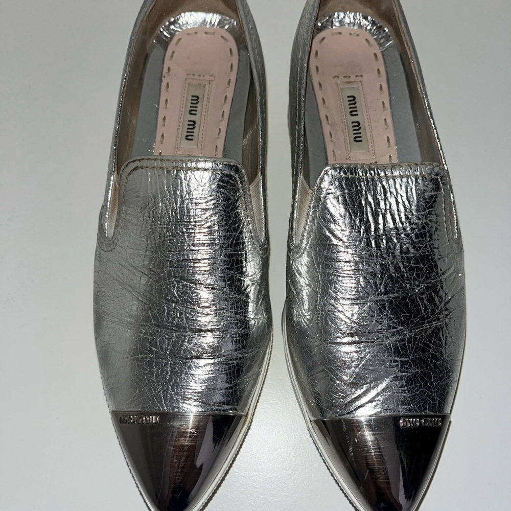 Miu Miu Silver Women's Shoes